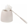 Изображение Ершик для унитаза Вязаное плетение напольный с подставкой Бежевый Альтернатива Картинка Ершик для унитаза Вязаное плетение напольный с подставкой Бежевый Альтернатива