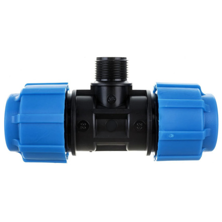 Картинка Тройник ПНД резьба наружная 32х3/4х32