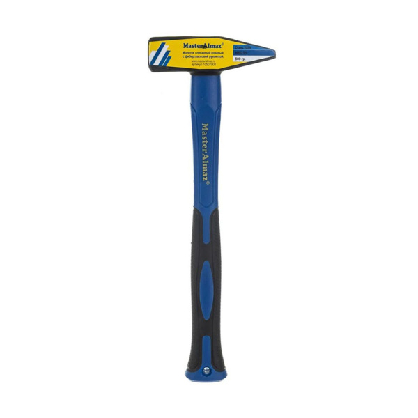Картинка Молоток слесарный 800 г с фиберглассовой рукояткой МастерАлмаз