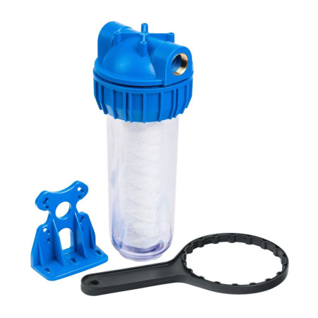 Корпус фильтра 10SL 1/2" ВР Прозрачный картридж SC-10W UNIPUMP CFC-10K