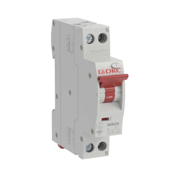 Картинка Автоматический выключатель дифференциального тока YON макс 1P+N С 10A 6kA 30mA А DKC