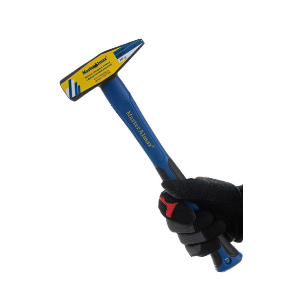 Картинка Молоток слесарный 800 г с фиберглассовой рукояткой МастерАлмаз