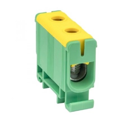 Клемма силовая вводная КСВ 16-50 кв.мм Желто-зеленая plc-kvs-16-50-y-green EKF