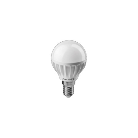 Лампа светодиодная ОНЛАЙТ LED 8вт E14 Тёплый матовый шар