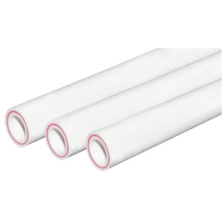 Картинка Труба полипропилен Ø 32х4,4 мм PPR армированная стекловолокном Белая хлыст 4 м РОСТерм Aqua