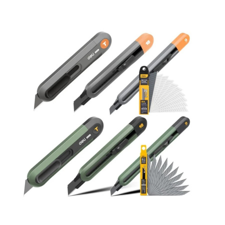 Картинка Нож 9 мм DELI НТ4009С