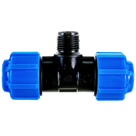 Картинка Тройник ПНД резьба наружная 20х1/2х20