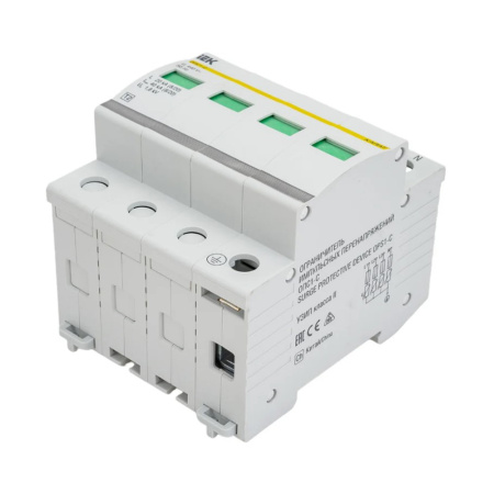 Картинка Ограничитель перенапряжения ОПС1-C 4P IEK MOP20-4-C