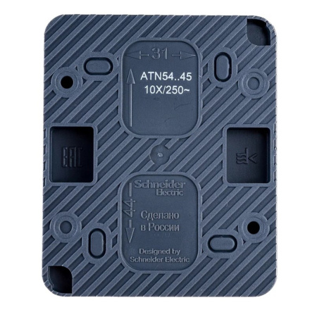 Картинка Розетка с заземлением IP54 Антрацит System electric ATLASDESIGN Profi54