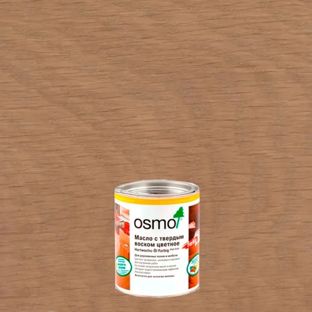 OSMO 3067 Hartwachs-Öl Farbig масло с твердым воском цвет Светло-серый 0.22 л