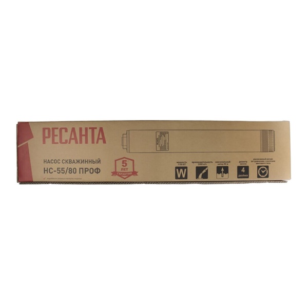 Картинка Насос скважинный Ресанта НС-55/80 ПРОФ 77/3/2