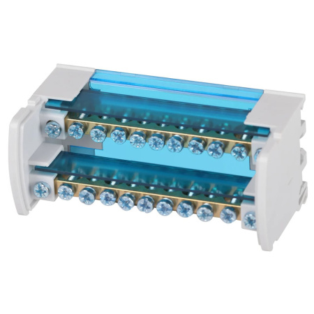 Картинка Шина на DIN-рейку NO-224-97 в корпусе Кросс-модуль ШНК 2х11 L+PEN ERA