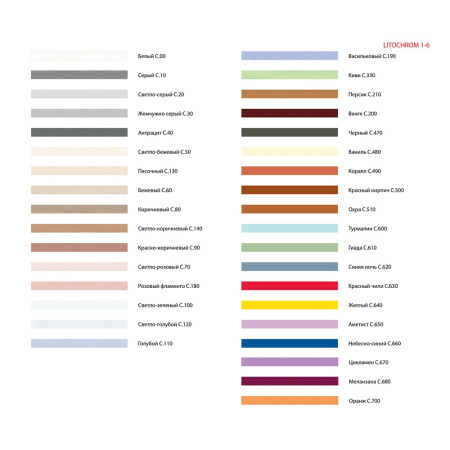 Картинка Литокол Лакшери Оранжевый 1-6 мм С700 2 кг