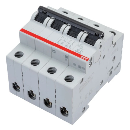 Картинка Автоматический выключатель 4п SH204 С 16А 4,5кА ABB