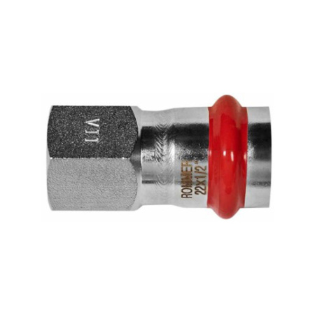 Картинка Переходник ВПр-ВР Ø 22х1/2" Нержавеющая сталь пресс ROMMER