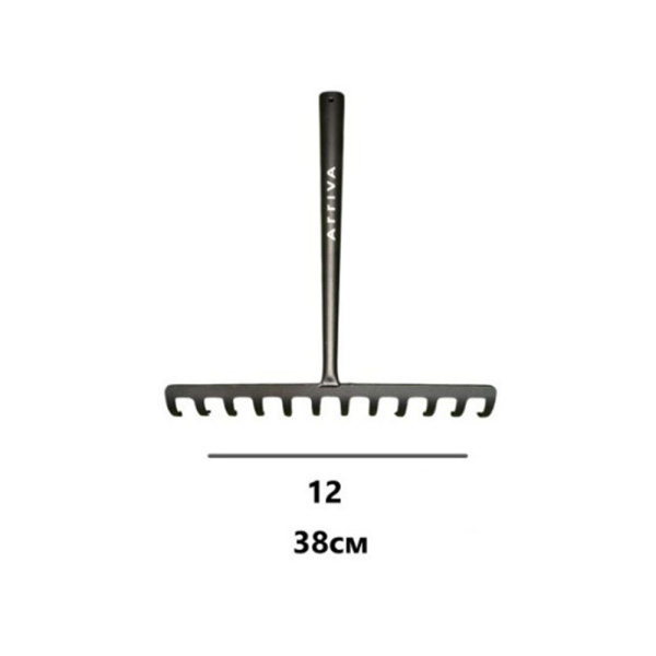 Картинка Грабли 12 зубцов цельнометаллические ARRIVA