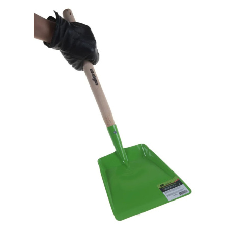 Картинка Совок металлический деревянная ручка СИБРТЕХ