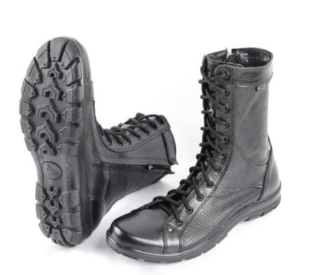 Бизон В-22 Ботинки с высоким берцем и перфорацией Вендетта-2 цвет Черный размер 44