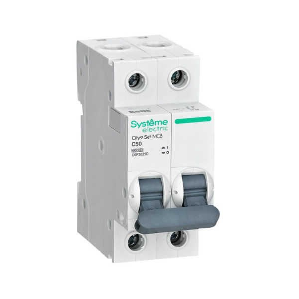 Картинка Автоматический выключатель 2п С 50А 6 kA 230В City9 Systeme Electric