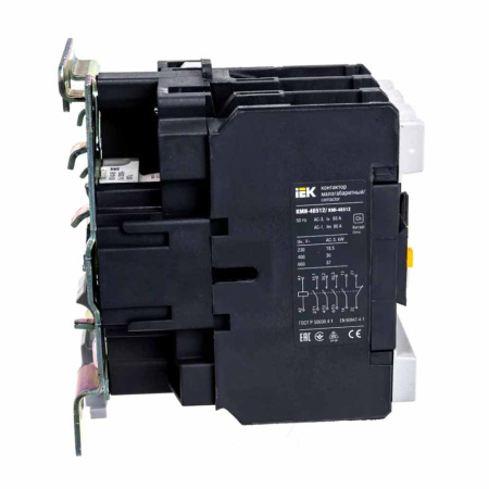 Картинка Контактор КМИ малогабаритный 65А катушка управления 230В АС 1НО+1НЗ IEK