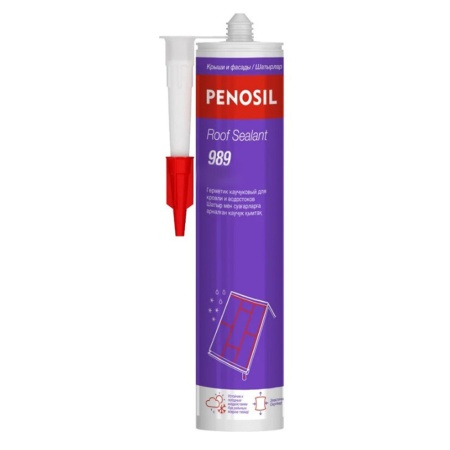 Герметик каучуковый для кровли 280 мл Черный 9011 Penosil Roof Sealant 989
