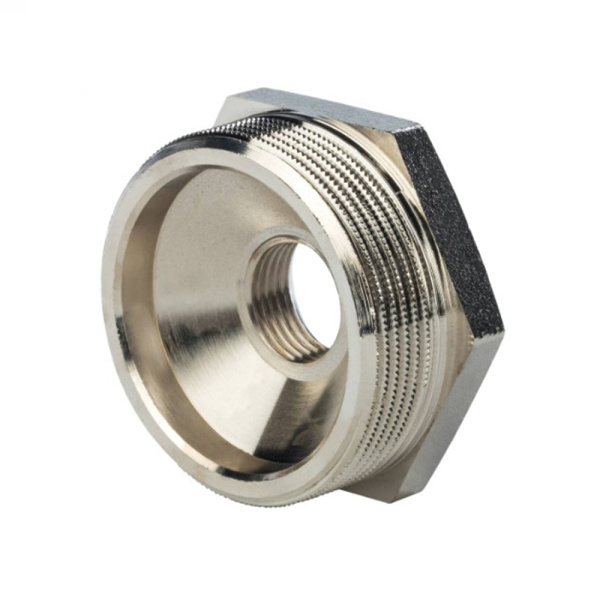 Картинка Футорка НВ 1"1/2х1/2" никелированная STOUT