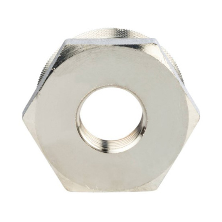 Картинка Футорка НВ 1 1/2"х3/4" никелированная STOUT