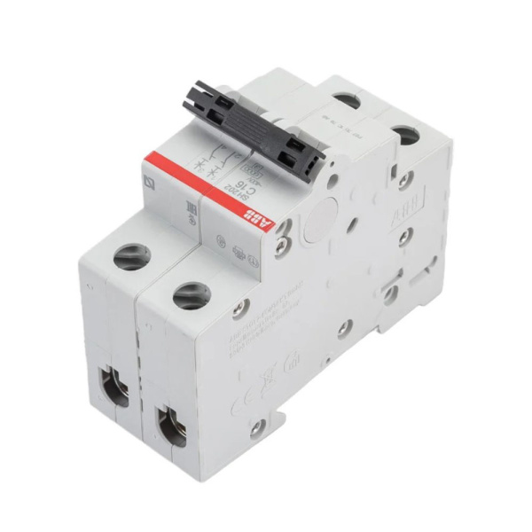 Картинка Автоматический выключатель 2п SH202 С 16А 6.0кА ABB