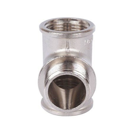 Картинка Тройник ВНВ 3/4"х3/4"х3/4" переходной никелированный STOUT