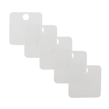 Картинка Бирка кабельная квадрат У-153 28х28 мм Белая REXANT