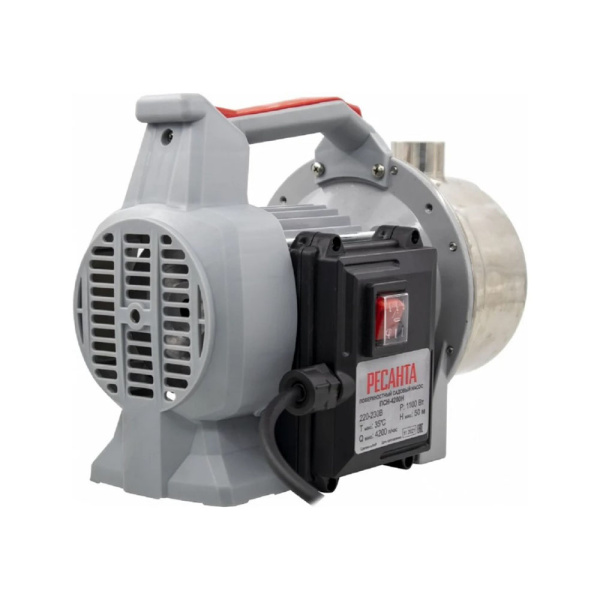 Картинка Насос поверхностный Ø1" 1100 Вт 9м/50м Ресанта ПСН-4200Н