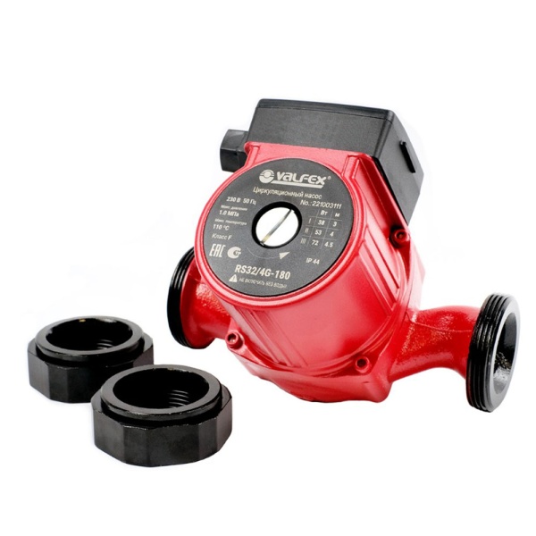 Картинка Циркуляционный насос VCP 32-40G 180 мм с гайками VALFEX RS32/4G-180