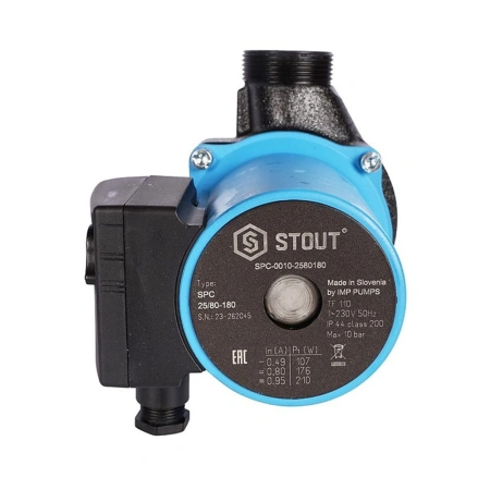 Картинка Насос циркуляционный 25/80-180 STOUT