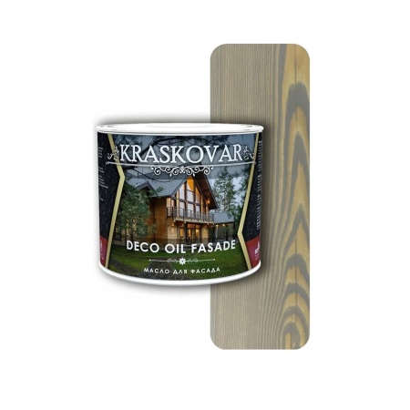 Масло для фасада Kraskovar Deco oil Fasade Туманный лес 0,75 л