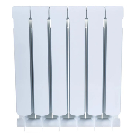 Картинка Радиатор биметаллический 500х100 6 секций боковое подключение Rifar BASE