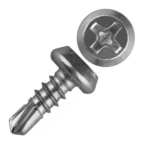 Картинка Саморез для крепления металлических профилей 3,5х11 мм сверло Оцинкованный