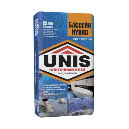Unis Бассейн 25 кг Плиточный клей