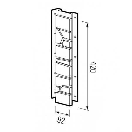 Картинка Планка универсальная ТЕХНОНИКОЛЬ Камень Лигурия 430х121х32 мм 