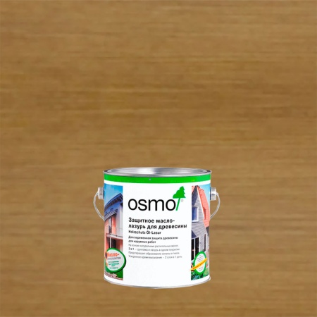 Защитное масло-лазурь для древесины Osmo 1150 Holzschutz Öl-Lasur цвет Американский орех 0.75 л