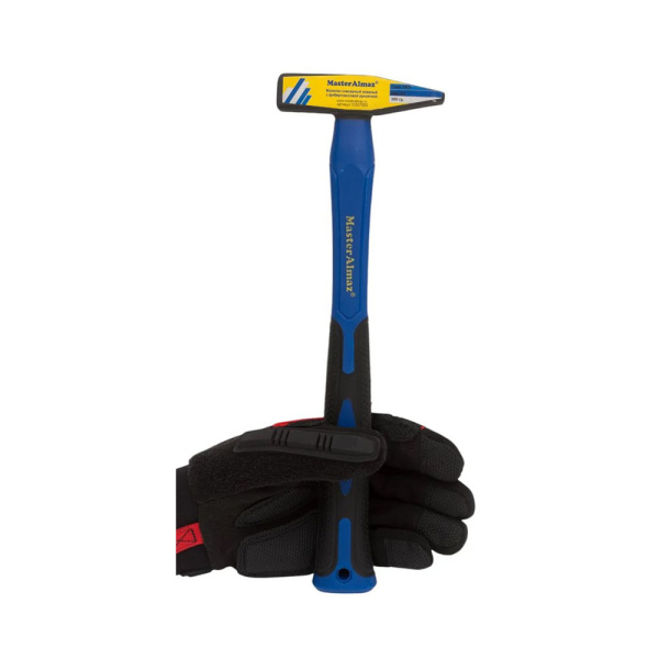 Картинка Молоток слесарный 300 г с фиберглассовой рукояткой МастерАлмаз