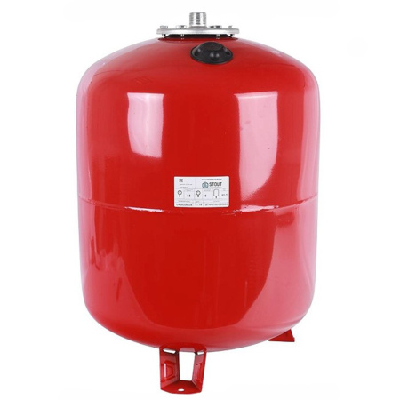 Картинка Бак расширительный на отопление 80 л Красный STH-0006-000080 STOUT