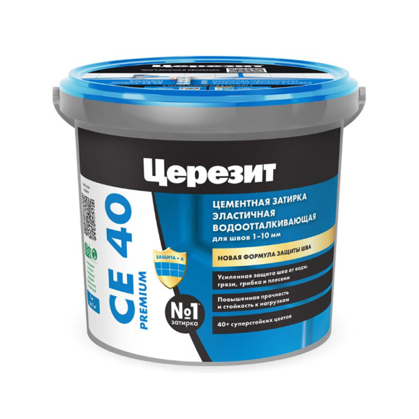 Картинка Затирка Церезит СЕ40 1 кг Водоотталкивающая Антрацит 13