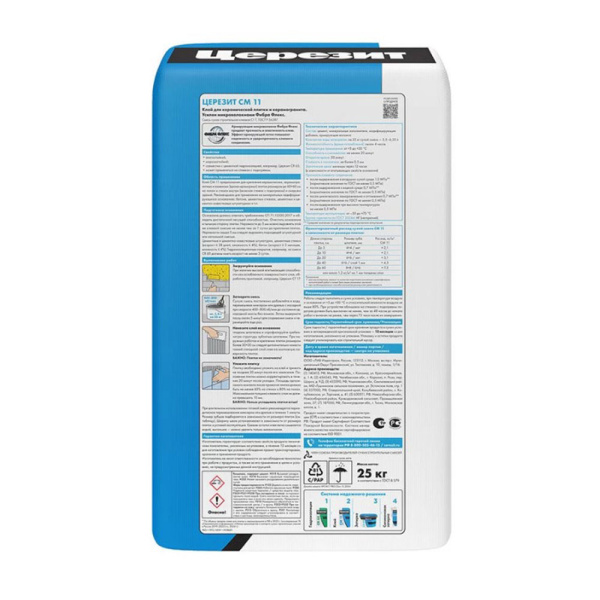 Картинка Клей для керамической плитки Церезит СМ 11 Про 25 кг