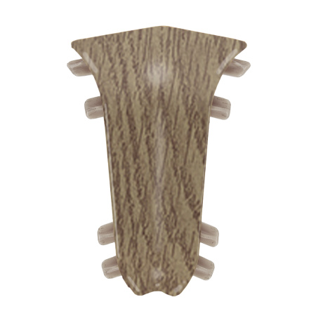 Внутренний угол для плинтуса К55 Комфорт Дуб рустик