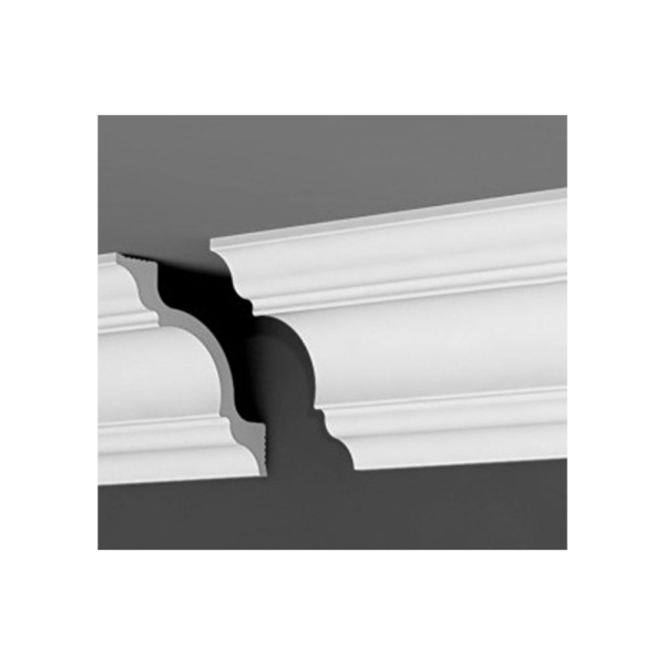 Картинка Плинтус потолочный П 01 110/110 мм 2 м Де-Багет