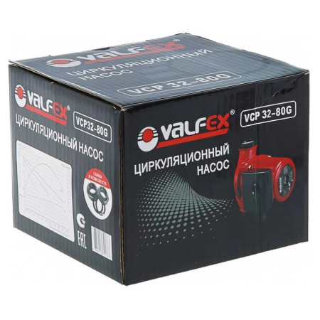 Картинка Циркуляционный насос VCP 32-80G 180 мм с гайками VALFEX RS32/8G-180