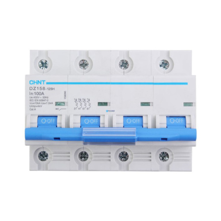 Картинка Выключатель автоматический 4п С 100А 10к DZ158-125H CHINT