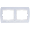 Universal Валери рамка горизонтальная 2 поста Белая