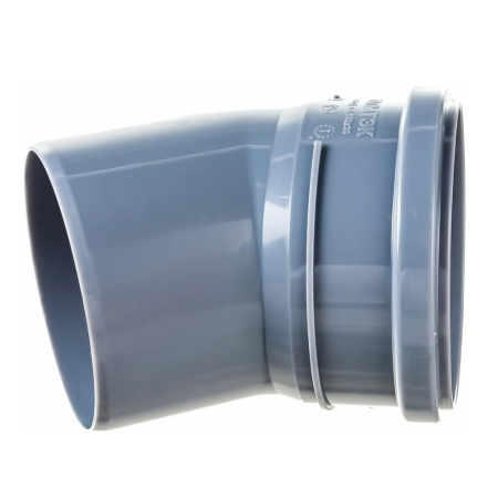 Картинка Отвод 110х30° для внутренней канализации Серый Политэк