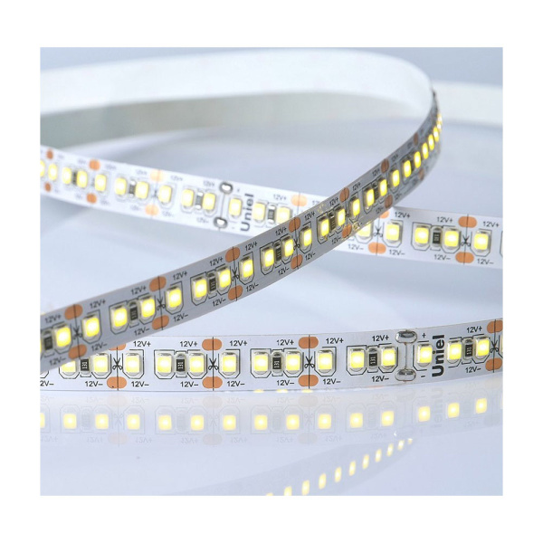 Картинка Светодиодная лента Uniel ULS-M16-2835-180LED/m-10mm-IP20-DC12V-17W/m-5M-4000K PROFI